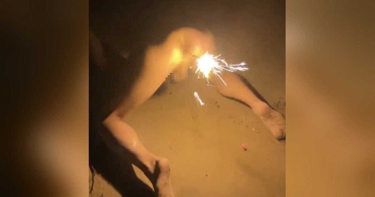 夏の思い出⑥ 最後！花火2本挿し🎆 (挿入部が見える角度にはモザイクかけてます) ちょっと熱かった🥹🥹おばかですいません、、、の作品サムネイル